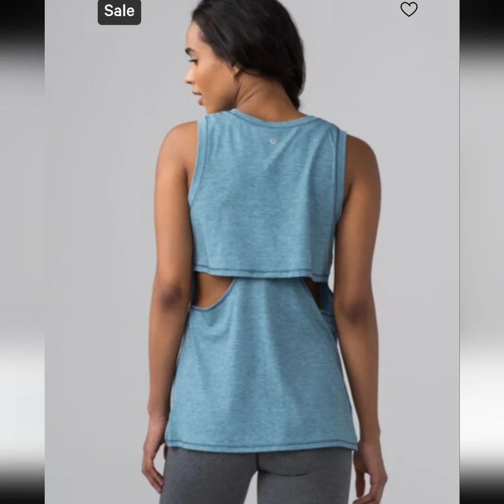 lululemon athletica Blue Muscle Tee  Size 8 #0030